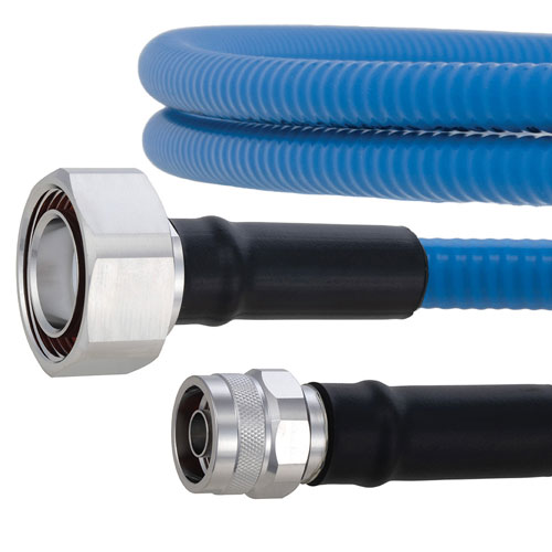 Plenum Low PIM 7/16 DIN Male to N Male Cable SPP-500-LLPL Coax Using Times Microwave Parts FMCA2039