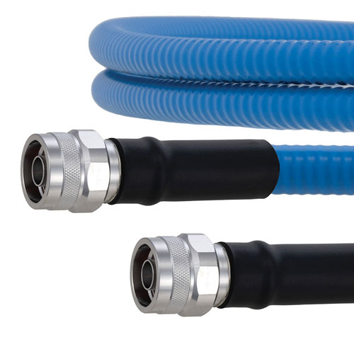 Plenum Low PIM N Male to N Male Cable SPP-500-LLPL Coax in 24 Inch Using Times Microwave Parts FMCA2040-24