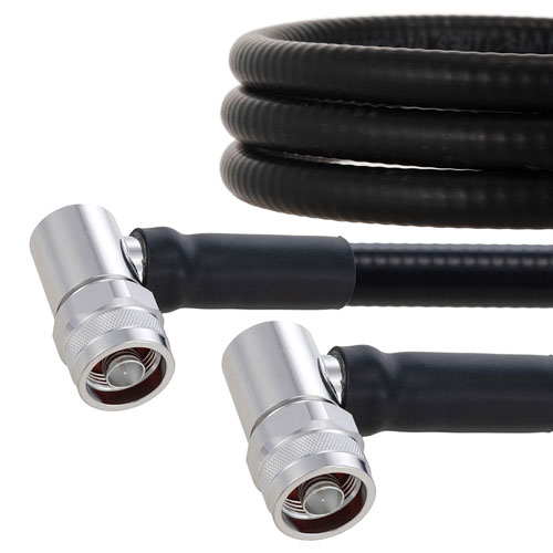 Outdoor Rated Low PIM RA N Male to RA N Male Cable SPO-500 Coax in 36 Inch Using Times Microwave Parts FMCA2043-36