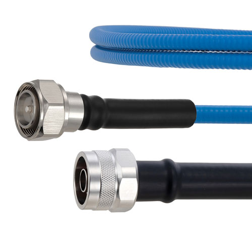 Plenum Low PIM 4.3-10 Male to N Male Cable SPP-375-LLPL Coax Using Times Microwave Parts FMCA2052