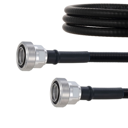 Fire Rated Low PIM 7/16 DIN Female to 7/16 DIN Female Cable SPF-375 Coax Using Times Microwave Parts FMCA2071