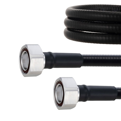 Outdoor Rated Low PIM 7/16 DIN Male to 7/16 DIN Male Cable SPO-500 Coax Using Times Microwave Parts FMCA2072