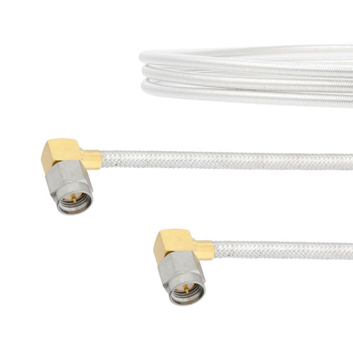 RA SMA Male to RA SMA Male Cable FM-SR141TB Coax in 24 Inch FMCA2111-24
