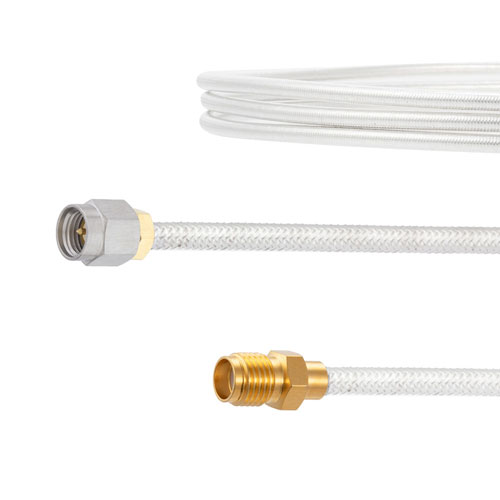 SMA Male to SMA Female Cable FM-SR141TB Coax in 12 Inch with LF Solder FMCA2113-12
