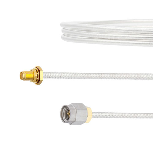 SMA Female Bulkhead to SMA Male Cable FM-SR141TB Coax in 36 Inch FMCA2114-36