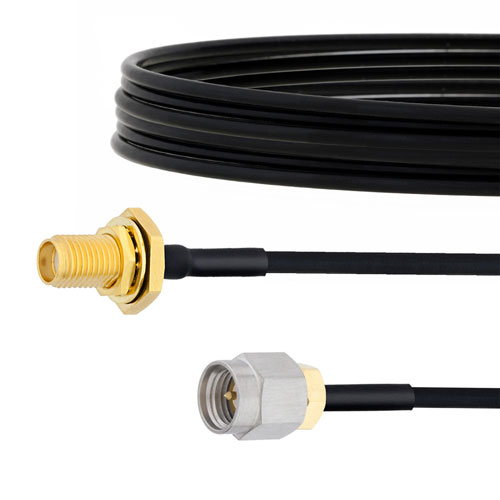 SMA Male to SMA Female Bulkhead Cable FM-SR086TBJ Coax FMCA2120