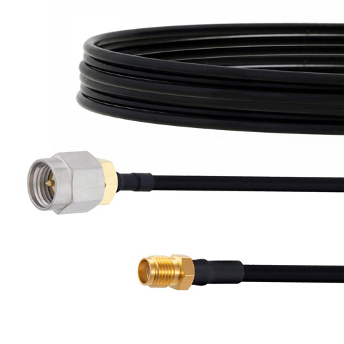 SMA Male to SMA Female Cable FM-SR141TBJ Coax in 18 Inch FMCA2126-18