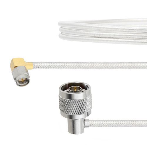 RA SMA Male to RA N Male Cable FM-SR141TB Coax in 60 Inch FMCA2147-60