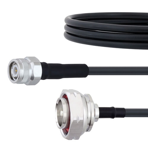 Low Loss TNC Male to 7/16 DIN Male Cable LMR-240 Coax in 72 Inch FMCA2164-72
