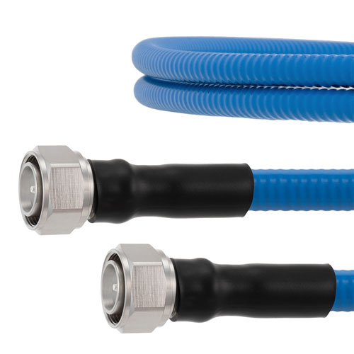 Plenum Low PIM 4.3-10 Male to 4.3-10 Male Cable SPP-500-LLPL Coax in 48 Inch Using Times Microwave Parts and RoHS FMCA2188-48