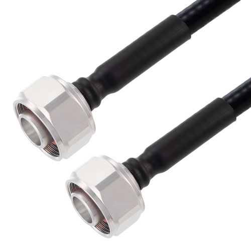 Low PIM 4.1/9.5 Mini DIN Male to 4.1/9.5 Mini DIN Male Cable 1/4 inch Superflexible Coax in 12 Inch FMCA2230-12