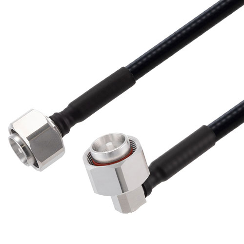 Low PIM 4.3-10 Male to RA 4.3-10 Male Cable 1/4 inch Superflexible Coax in 36 Inch FMCA2238-36
