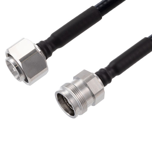 Low PIM 4.3-10 Male to 4.3-10 Female Cable 1/4 inch Superflexible Coax in 50 Cm FMCA2239-50CM
