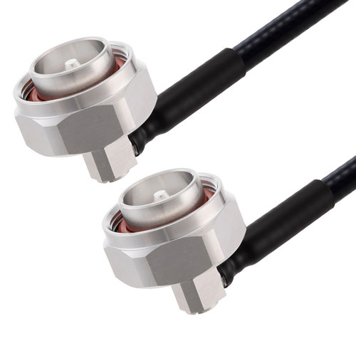 Low PIM RA 7/16 DIN Male to RA 7/16 DIN Male Cable 1/4 inch Superflexible Coax in 36 Inch FMCA2250-36
