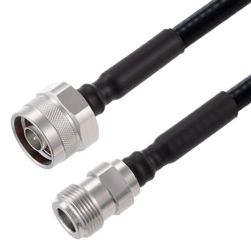 Low PIM N Male to N Female Cable 1/4 inch Superflexible Coax in 60 Inch FMCA2255-60