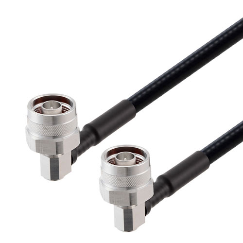 Low PIM RA N Male to RA N Male Cable 1/4 inch Superflexible Coax FMCA2257