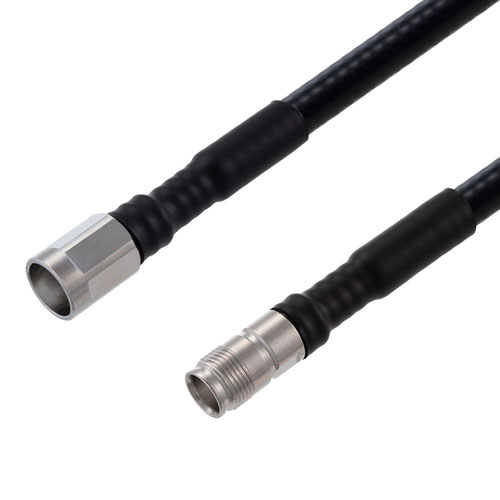 Low PIM NEX10 Male to NEX10 Female Cable 1/4 inch Superflexible Coax in 12 Inch FMCA2262-12