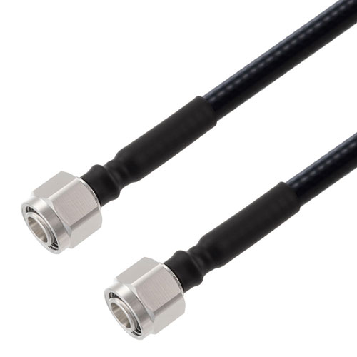Low PIM 2.2-5 Male to 2.2-5 Male Cable 1/4 inch Superflexible Coax in 12 Inch FMCA2267-12