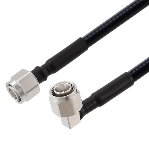 Low PIM 2.2-5 Male to RA 2.2-5 Male Cable 1/4 inch Superflexible Coax in 150 Cm FMCA2268-150CM