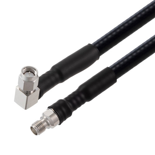Low PIM RA SMA Male to SMA Female Cable 1/4 inch Superflexible Coax in 50 Cm FMCA2279-50CM