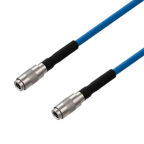 Low PIM 1.0/2.3 Plug to 1.0/2.3 Plug Cable TFT-402 Coax in 12 Inch Using Times Microwave Components FMCA2297-12