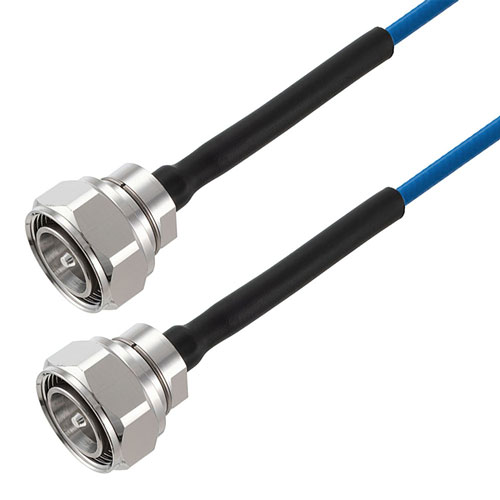 4.3-10 Male to 4.3-10 Male Low PIM Cable 48 Inch Length Using TFT-402 Coax Using Times Microwave Components FMCA2302-48