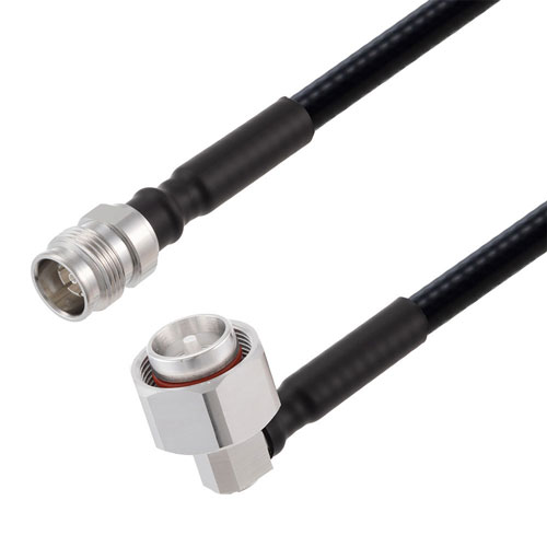 Low PIM 2.2-5 Male to RA 4.3-10 Male Cable 1/4 inch Superflexible Coax in 60 Inch FMCA2363-60