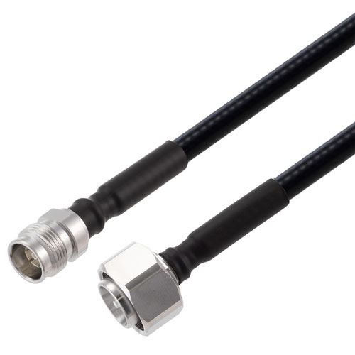 Low PIM 2.2-5 Female to 4.3-10 Male Cable 1/4 inch Superflexible Coax in 48 Inch FMCA2367-48