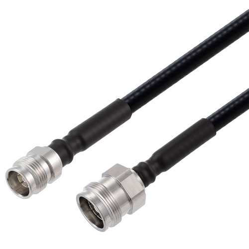 Low PIM 2.2-5 Female to 4.3-10 Female Cable 1/4 inch Superflexible Coax in 12 Inch FMCA2369-12