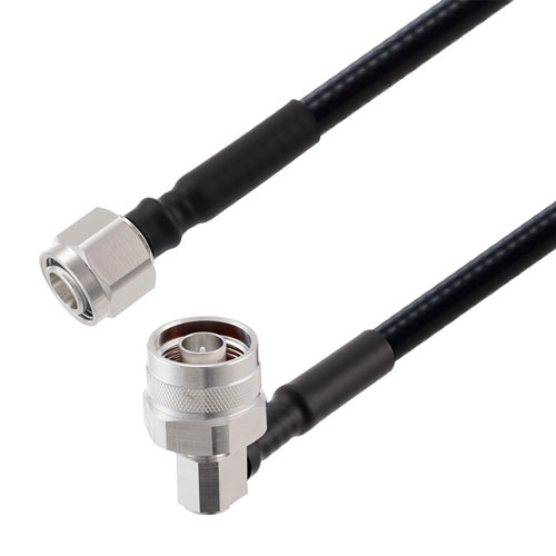 Low PIM 2.2-5 Female to RA N Male Cable 1/4 inch Superflexible Coax in 48 Inch FMCA2376-48