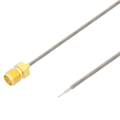 Test Probe SMA Female to Straight Cut Lead Cable FM-SR047TB Coax in 6 Inch FMCA2385-6