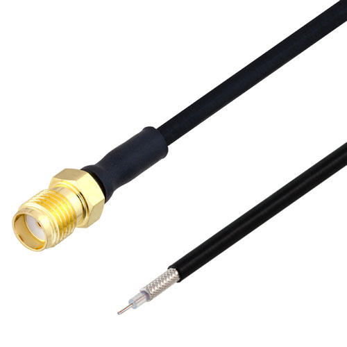 Test Probe SMA Female to Trimmed Lead Cable FM-SR086TBJ Coax in 3 Inch FMCA2400-3
