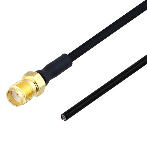 Test Probe SMA Female to Straight Cut Lead Cable FM-SR086TBJ Coax in 9 Inch FMCA2401-9