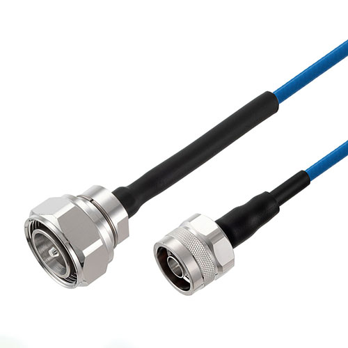 Low PIM 4.3-10 Male to N Male Cable TFT-402 Coax in 48 Inch Using Times Microwave Components FMCA2444-48