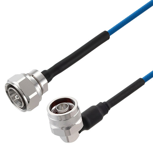 Low PIM 4.3-10 Male to RA N Male Cable TFT-402 Coax in 100 CM Using Times Microwave Components FMCA2445-100CM