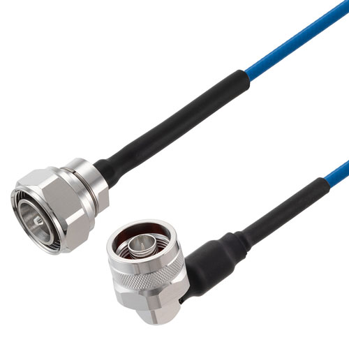 Low PIM 4.3-10 Male to RA N Male Cable TFT-402 Coax Using Times Microwave Components FMCA2445