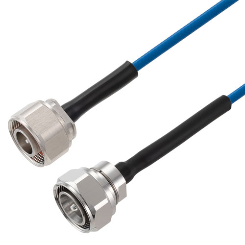 Low PIM 4.1/9.5 Mini DIN Male to 4.3-10 Male Cable TFT-5G-402 Coax in 48 Inch Using Times Microwave Components FMCA2465-48