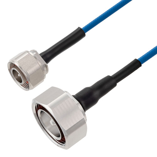 Low PIM 4.1/9.5 Mini DIN Male to 7/16 DIN Male Cable TFT-5G-402 Coax in 150 CM Using Times Microwave Components FMCA2472-150CM
