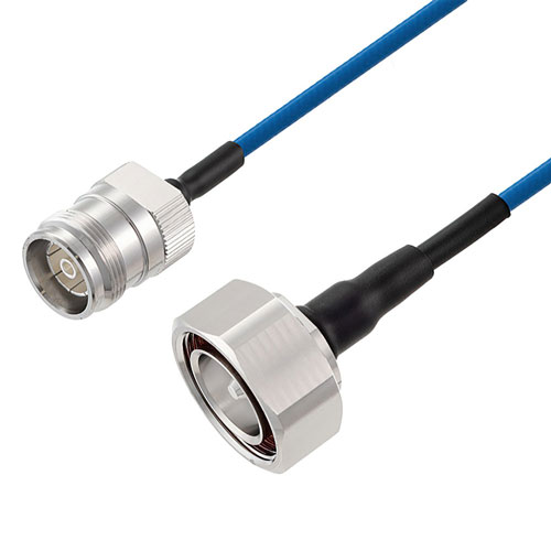 Low PIM 4.3-10 Female to 7/16 DIN Male Cable TFT-5G-402 Coax in 36 Inch Using Times Microwave Components FMCA2480-36