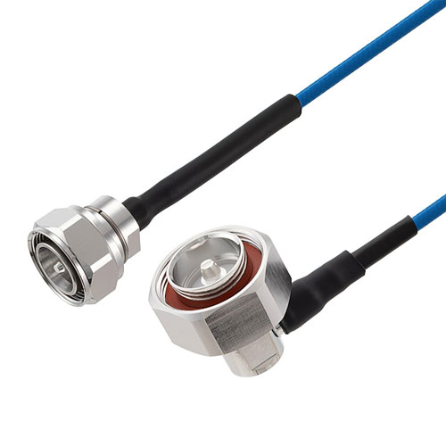 Low PIM 4.3-10 Male to RA 7/16 DIN Male Cable TFT-5G-402 Coax in 36 Inch Using Times Microwave Components FMCA2487-36