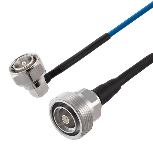 Low PIM RA 4.3-10 Male to 7/16 DIN Female Cable TFT-5G-402 Coax Using Times Microwave Components FMCA2488