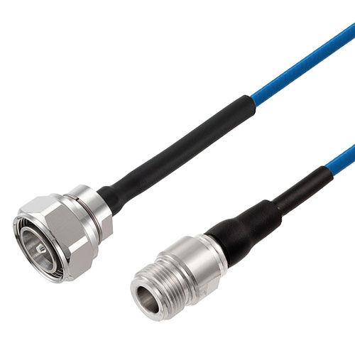 Low PIM 4.3-10 Male to N Female Cable TFT-5G-402 Coax in 100 CM Using Times Microwave Components FMCA2496-100CM