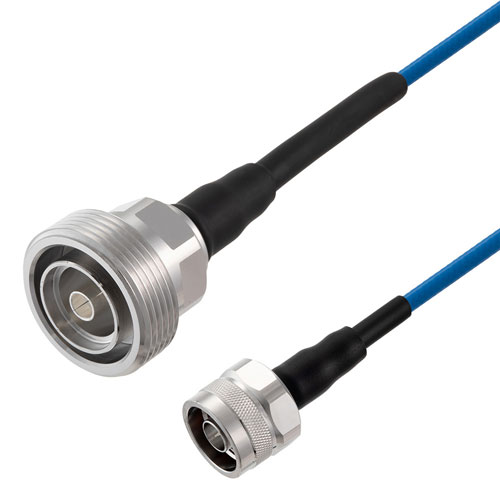 Low PIM 7/16 DIN Female to N Male Cable TFT-5G-402 Coax in 48 Inch Using Times Microwave Components FMCA2504-48