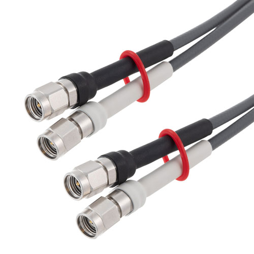Skew Matched Pair 2.92mm Male to 2.92mm Male Cable FM-F141LL Coax in 24 Inch FMCA2517-24