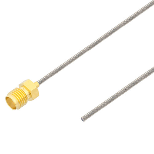 Test Probe SMA Female to Trimmed Lead Cable FM-SR047TB Coax in 12 Inch FMCA2534-12