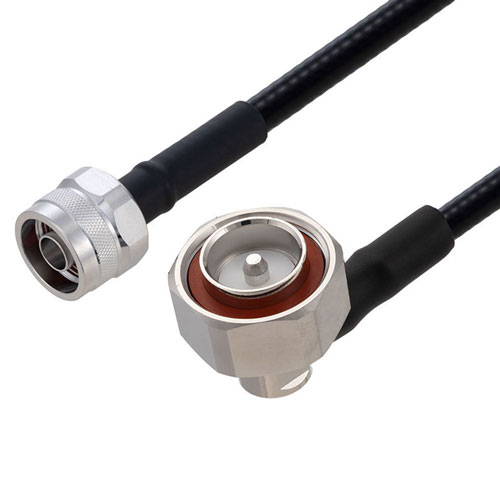 Fire Rated Low PIM RA 7/16 DIN Male to N Male Cable SPF-250 Coax Using Times Microwave Parts FMCA2542-150CM