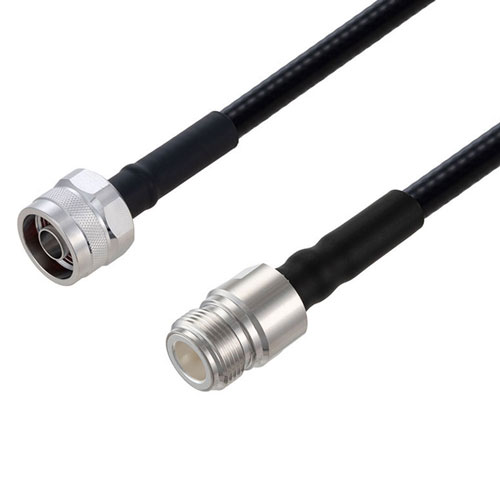 Fire Rated Low PIM N Male to N Female Cable SPF-250 Coax Using Times Microwave Parts FMCA2546-200CM