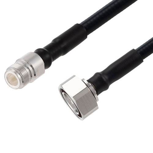 Fire Rated Low PIM 7/16 DIN Male to N Female Cable SPF-375 Coax Using Times Microwave Parts FMCA2552-50CM