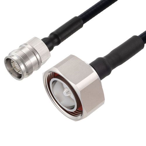 Outdoor Rated Low PIM 4.3-10 Female to 7/16 DIN Male Cable SPO-250 Coax Using Times Microwave Parts FMCA2555-36