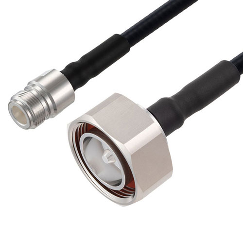 Outdoor Rated Low PIM 7/16 DIN Male to N Female Cable SPO-250 Coax Using Times Microwave Parts FMCA2556-24